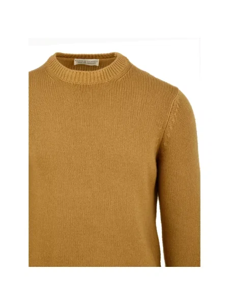 Dzianinowy sweter Filippo De Laurentiis żółty
