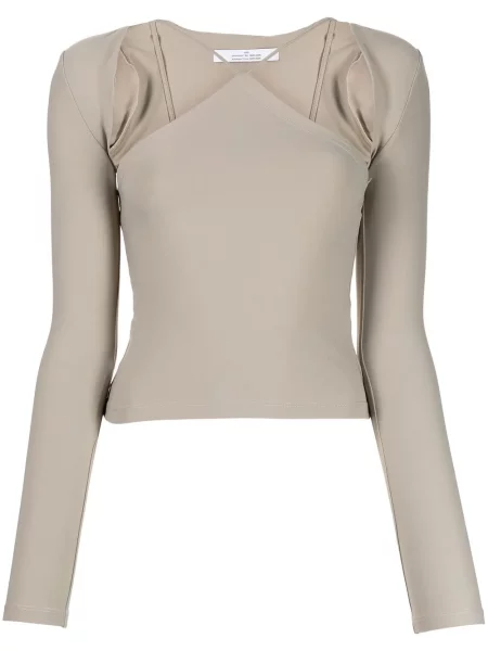 Długa koszulka Rokh szara