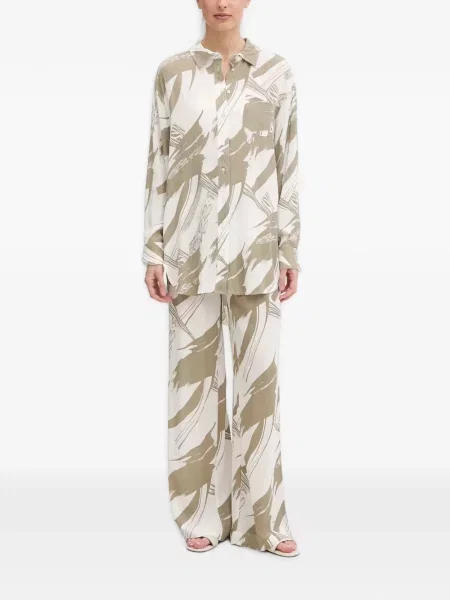Cămașă Dkny cu imagine cu imprimeu abstract alb