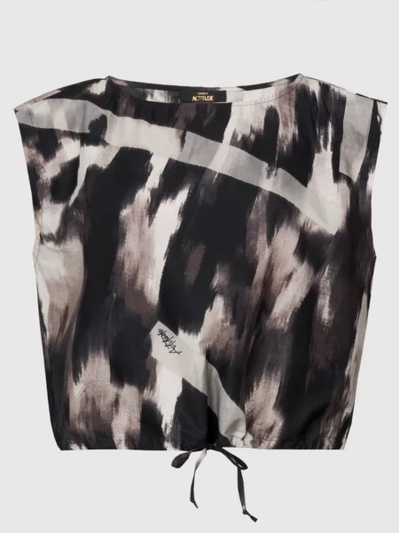 Топ на зав'язках в абстрактний принт Twin Set Actitude