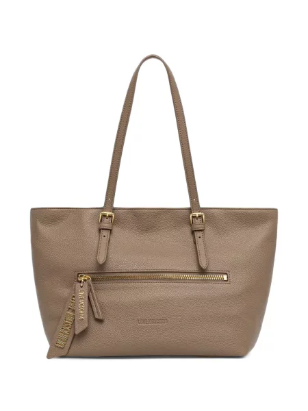 Geantă shopper Love Moschino cu autograf