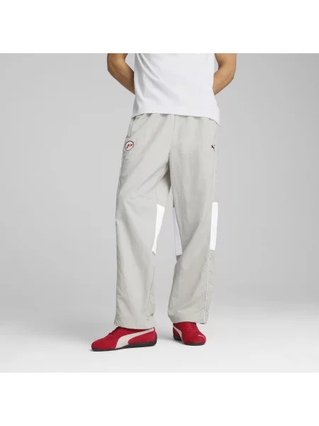 PUMA spodnie dresowe SDS o luźnym kroju z grafiką Odzież L szary