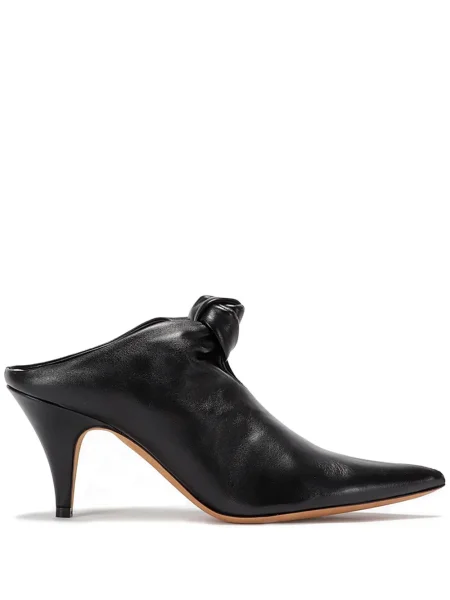 Papuci tip mules Khaite negru