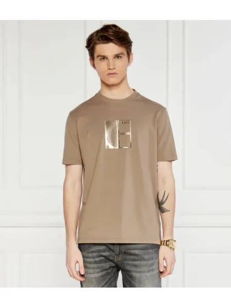 BOSS GREEN Tricou Tee 5 | stretch verde