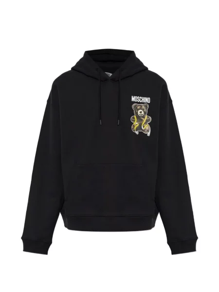 Ursuleț de pluș hanorac cu glugă Moschino negru