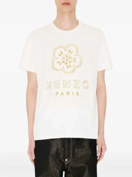 Tricou Kenzo cu model floral alb