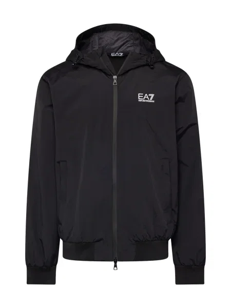 Geacă de tranziție Ea7 Emporio Armani cu glugă negru