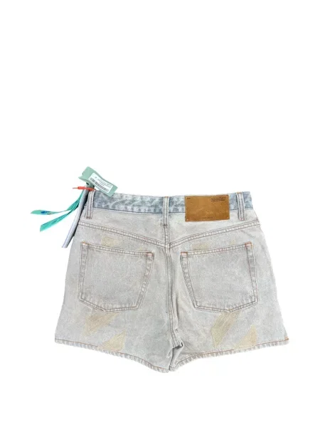 Pantaloni scurți din denim Off-white alb