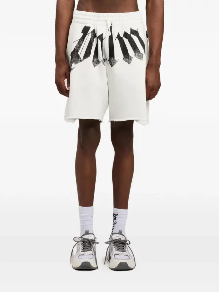 Kraťasy Palm Angels s autogramem bílé