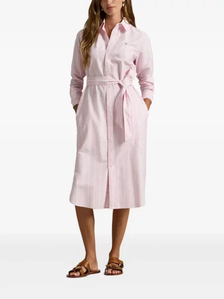 Vunena majica Polo Ralph Lauren s okruglim izrezom iznad koljena narančasta