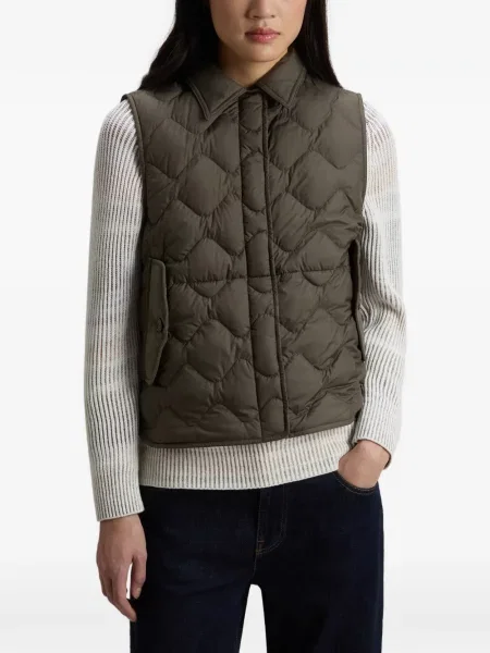 Vestă matlasată Woolrich matlasat verde