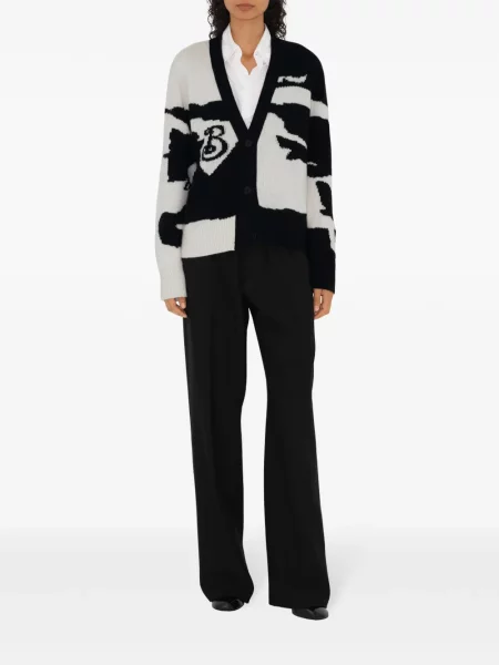 Cardigan Burberry din cașmir negru