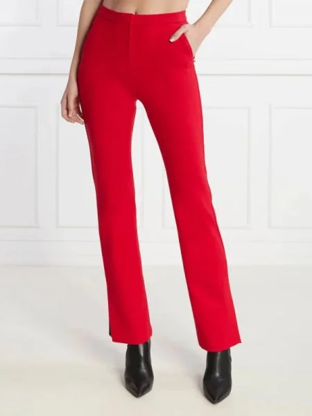 Karl Lagerfeld Pantaloni țigarete | Straight fit roșu
