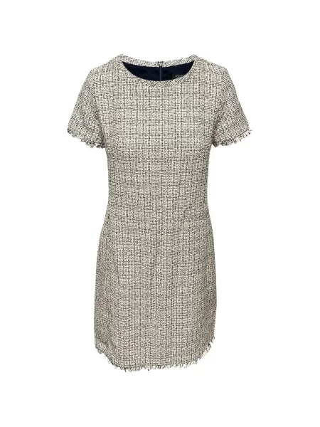 Rochie Weekend Max Mara cu franjuri din tweed de costum