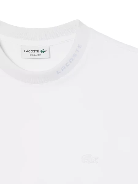 Tricou Lacoste cu autograf alb