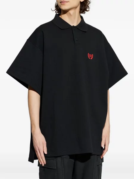 Tricou polo Balenciaga clasic negru