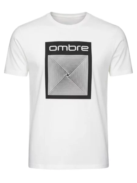 Ombre Tričko bílá