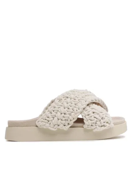 Inuikii Șlapi Woven alb