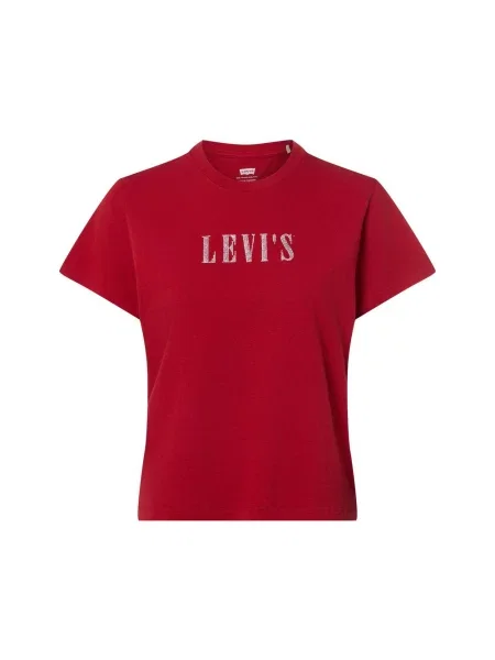 Levi's Koszulka Kobiety stras jednolity S czerwony