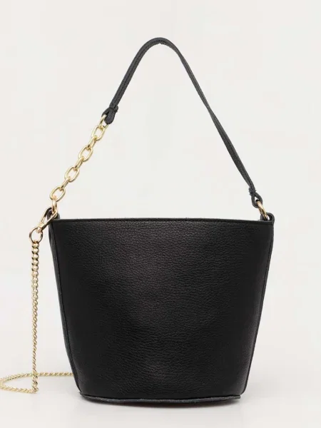 Кожена чанта Answear Lab черно