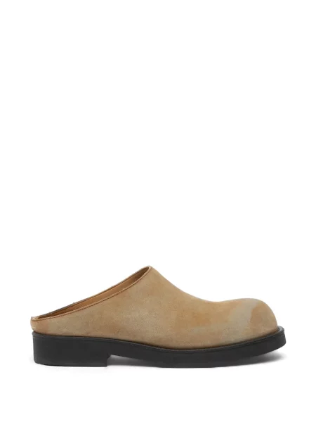 Papuci tip mules Mm6 Maison Margiela din piele de căprioară