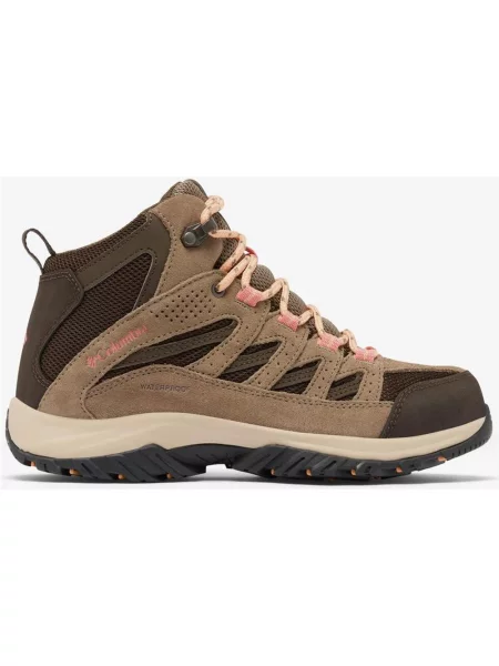 Buty trekkingowe Columbia Crestwood Mid waterproof brązowy różowy 37 beżowy