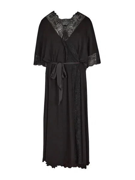 Халат Fleri чорний