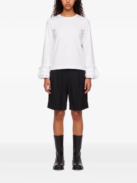 Lung tricou Comme Des Garçons alb