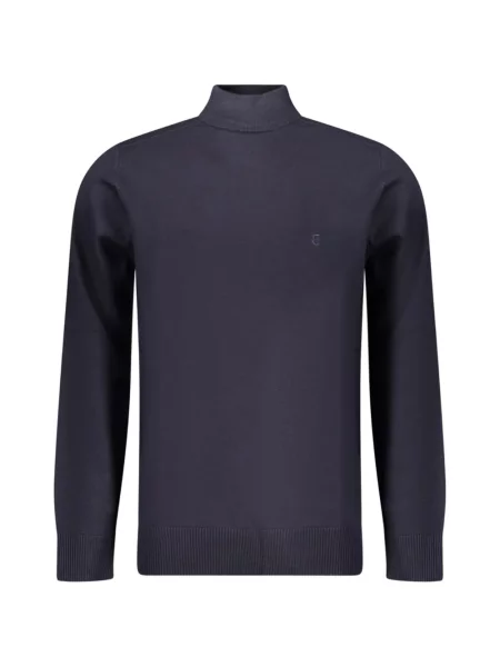 Pulover Coveri Moving cu broderie albastru