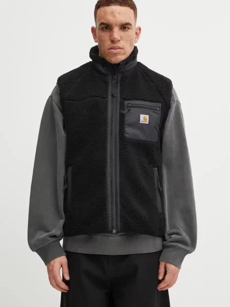 Prsluk Carhartt WIP Prentis Vest Liner za prijelazno razdoblje crna