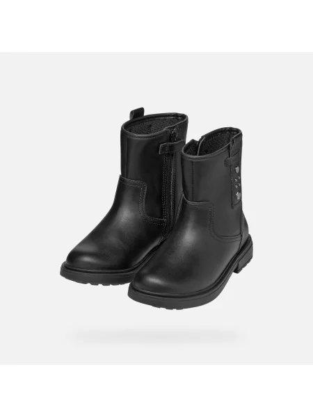 Geox Zimski škornji Jr Eclair S črna