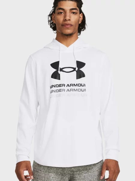 Махрова спортивна кофта Under Armour з капюшоном біла