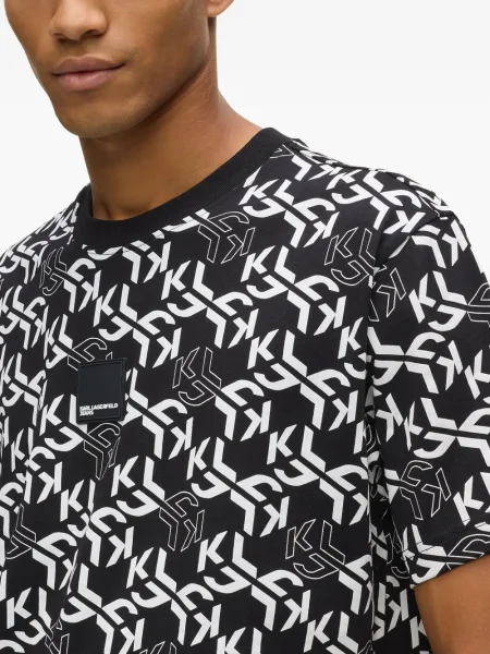 Tricou Karl Lagerfeld Jeans negru