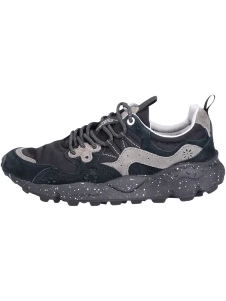 Pantofi Flower Mountain cu model floral gri