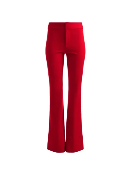 Pantaloni Alice + Olivia evazate roșu