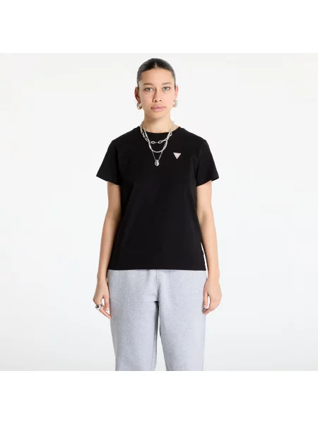 Tričko Guess JEANS Classic Mini Triangle Tee Jet Black S černé