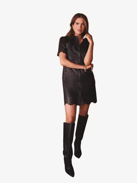 Love & roses Rochie tip bluză Love & Roses x Binky' negru