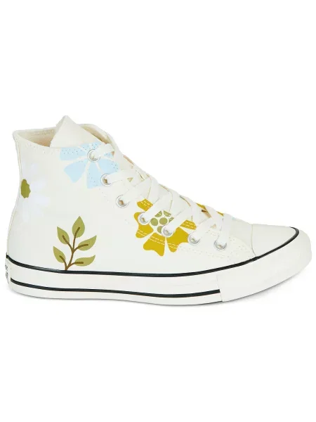 Členkové topánky Converse béžová