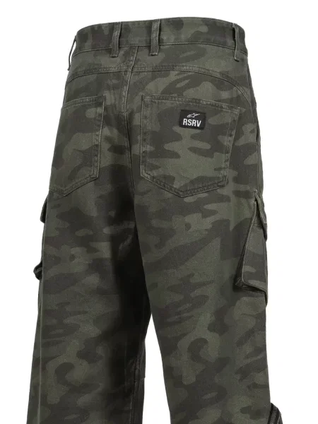 Pantaloni cargo Alpinestars cu model camuflaj verde