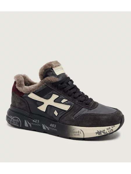 Premiata Sneakers MICK | piele întoarsă gri