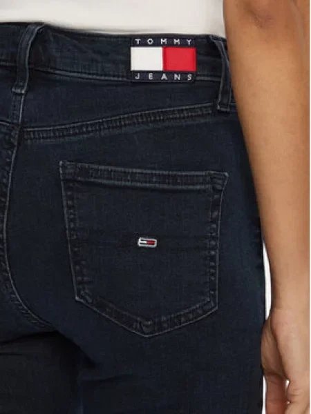 Tommy Jeans Jeansy Sylvia Tmavomodrá Skinny Fit modré