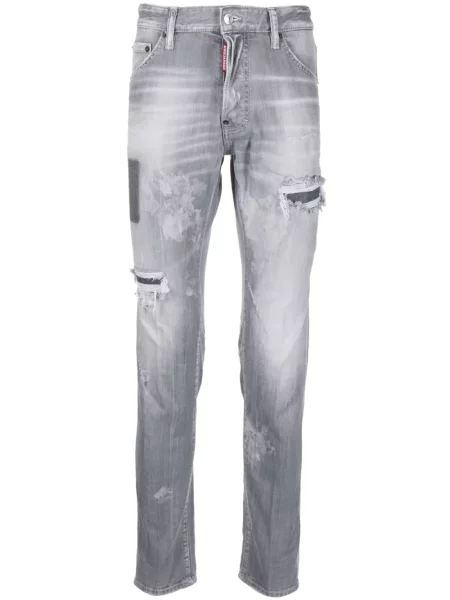 Blugi drepți Dsquared2 zdrențuiți