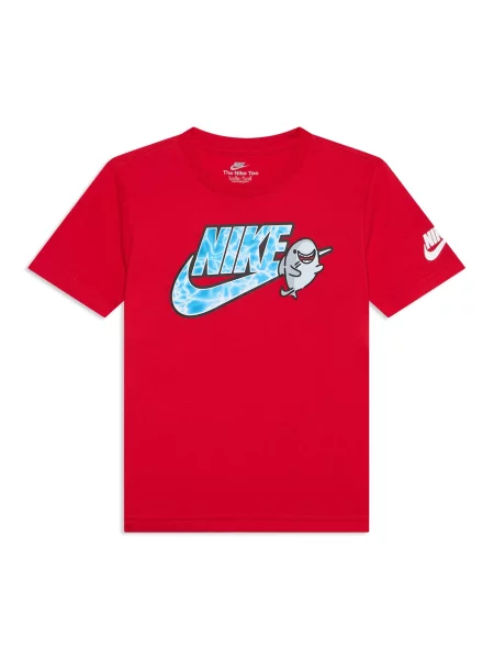 Nike Sportswear Tricou azur / roșu / negru alb