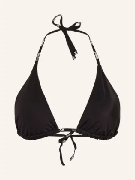 Hugo Trójkątny Stanik Bikini Pure schwarz czarny