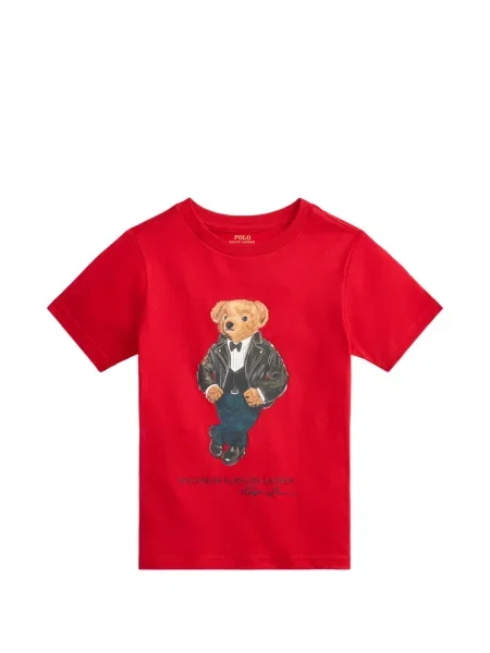 Koszulka polo dziecięca Polo Ralph Lauren czerwona