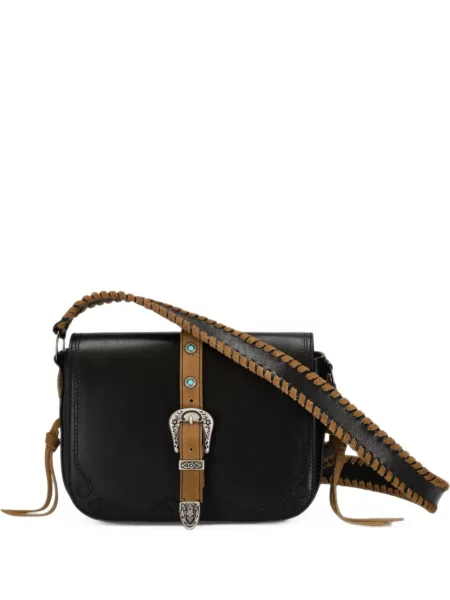 Geantă Fortela din piele negru