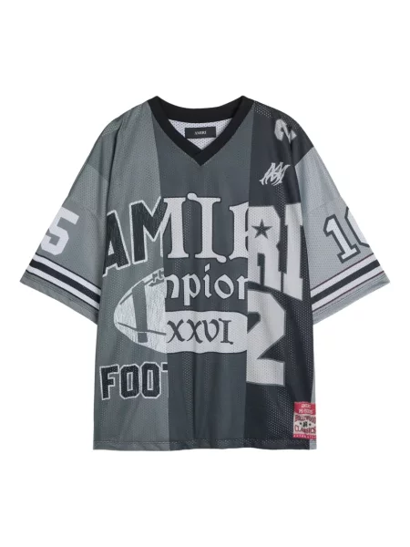 Tricou Amiri cu imagine cu decolteu în V gri