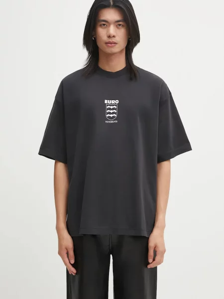 VETEMENTS tricou din Bats Logo Regular cu imprimeu negru