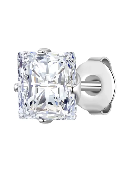 True Rebels Náušnice / priehľadná strieborná