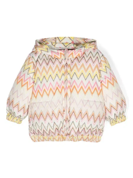 Kurtka dziecięca Missoni różowa